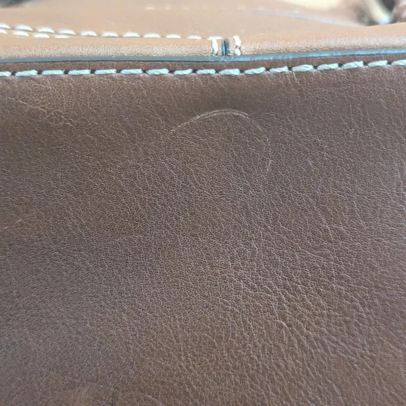 NWOT Michael Kors Brookville Black Leather Satchel Handbag Vintage - Picture 6 of 8
